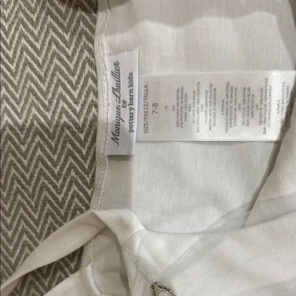 Pottery Barn Kids White and Blue Dance Costume Size 7-8 - Picture 6 of 6